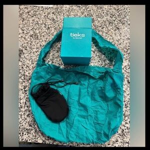 Tieks Teal and Black Accessories Set